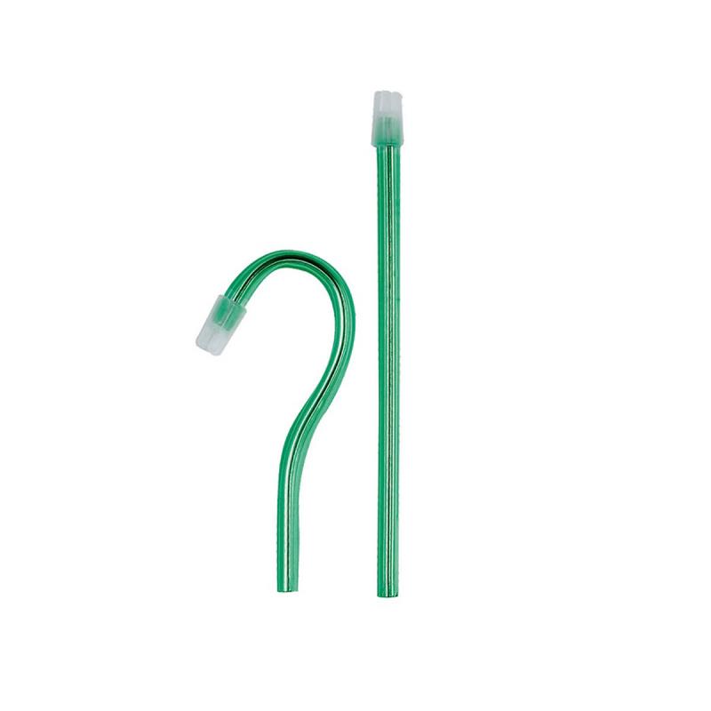 Изображение Слюноотсосы-наконечники одноразовые зеленые (цв морск волны) 150х6,5мм 100шт Dispodent