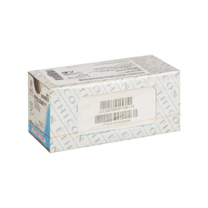 Изображение Пролен W8884Т 4/0 45см прайм обратно-режущая 16мм 3/8 24шт