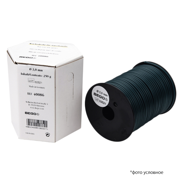 Изображение Восковая проволока среднетвердая зеленая 3.0 мм