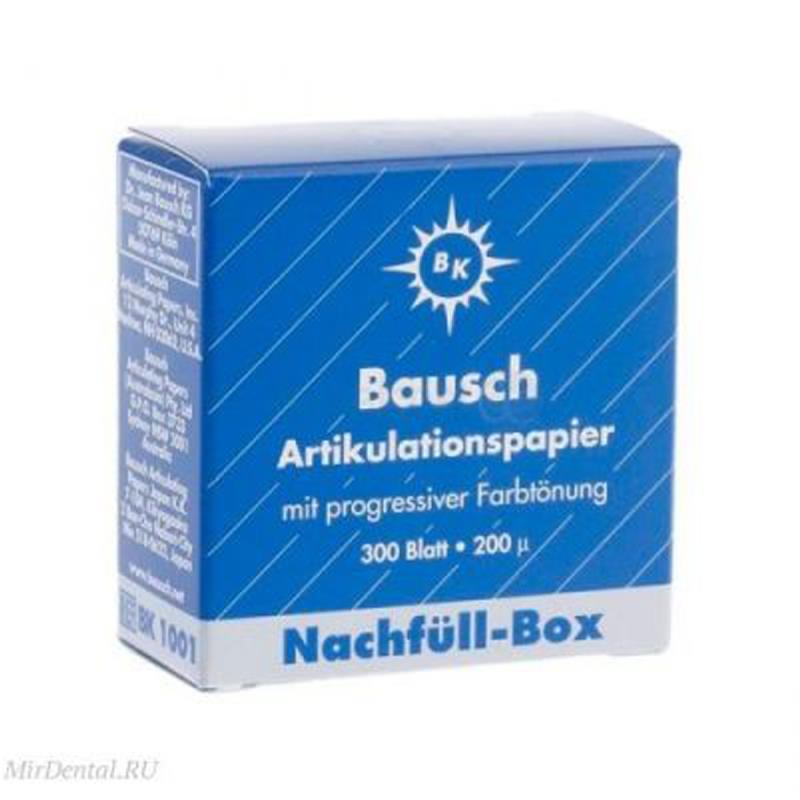 Изображение BK 1001 Бумага артикуляционная 200 мкм синяя 300л