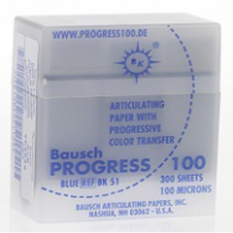 Изображение BK 51 Бумага артикуляционная Bausch PROGRES 100мкм синяя 300л