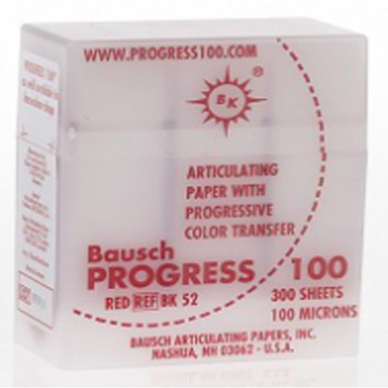 Изображение BK 52 Бумага артикуляционная Bausch PROGRES 100мкм красная 300л