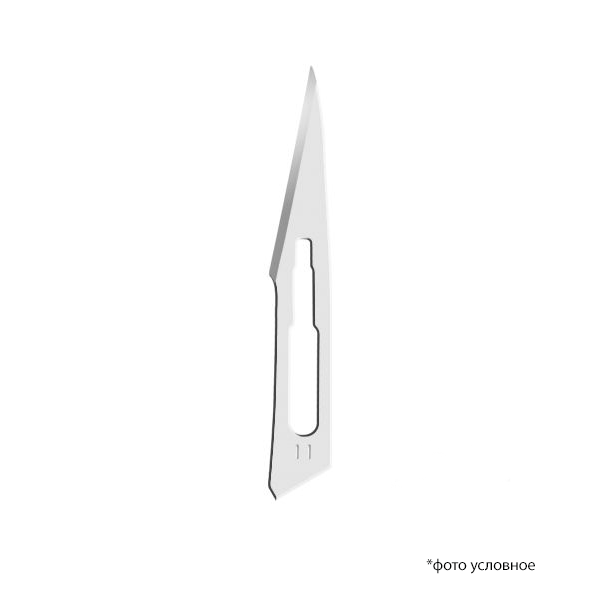 Изображение Лезвие стерильное №11 Apexmed 100шт из нержавеющей стали