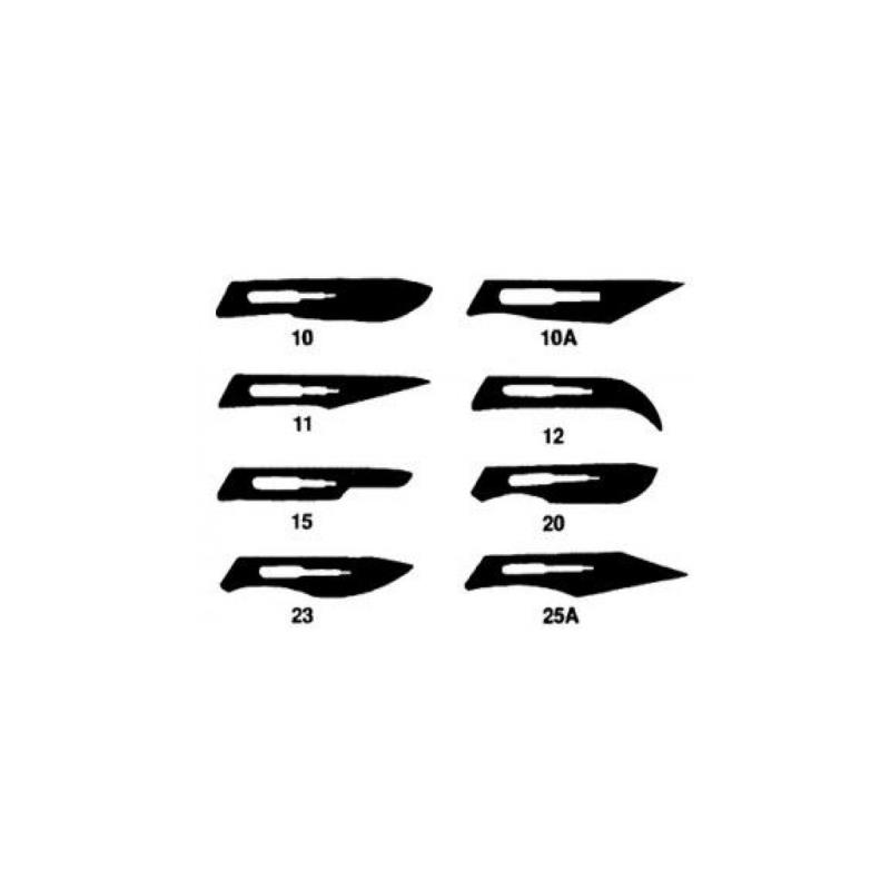 Изображение Лезвие стерильное №15С Apexmed 100шт из углеродистой стали