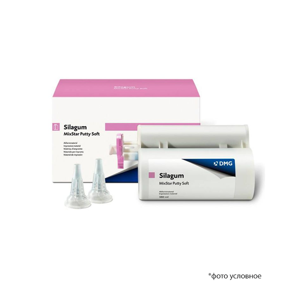 Изображение Silagum Putty Soft Mixstar А-силикон, картридж, 380мл