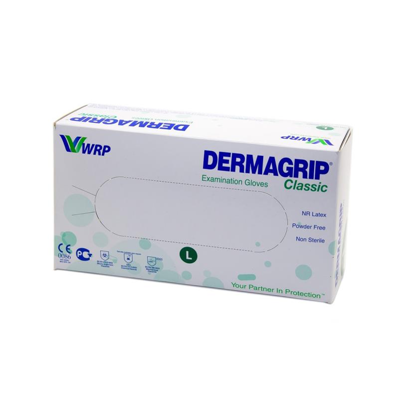 Изображение Перчатки Dermagrip Examination латекс нестер неопудр текстур L 50пар