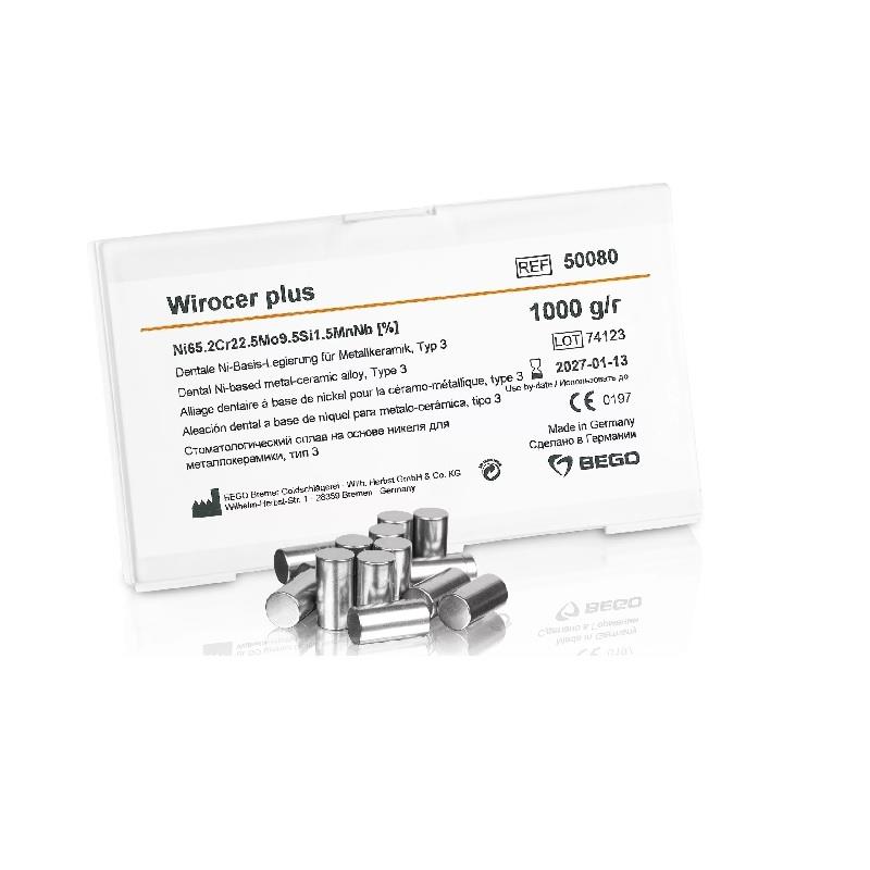 Изображение Wirocer plus | Вироцер плюс - металл (сплав) для каркасов коронок и мостов, никель-хром, 1 кг.