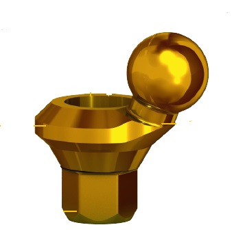 Изображение Аттачмент угловой шаровидный 20 град высотой 5мм a+b+c/ Attachment ball angular a+b+c P5-3,20-5 set