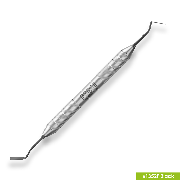 Изображение 1352F Black Большая универсальная двухсторонняя гладилка. Эргономичная ручка Ø10mm. Покрытие Black