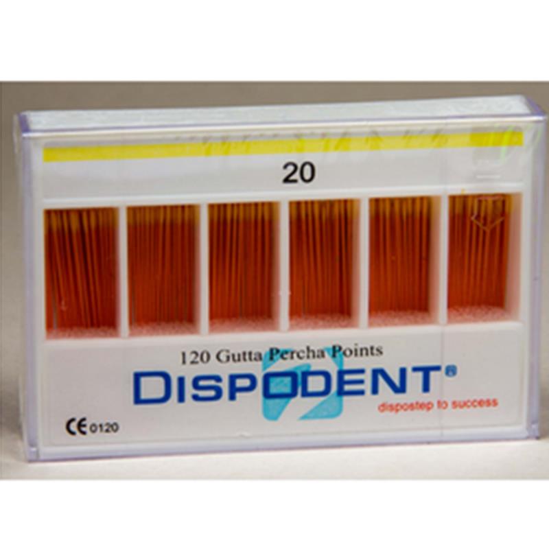 Изображение Штифты гуттаперчевые стандартная конусность .02 (120 шт.)