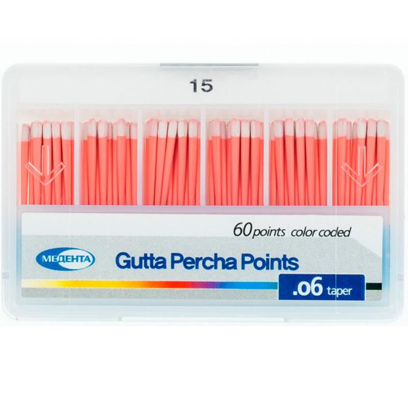 Изображение Штифты гуттаперчевые 04 №15 60шт Dispodent