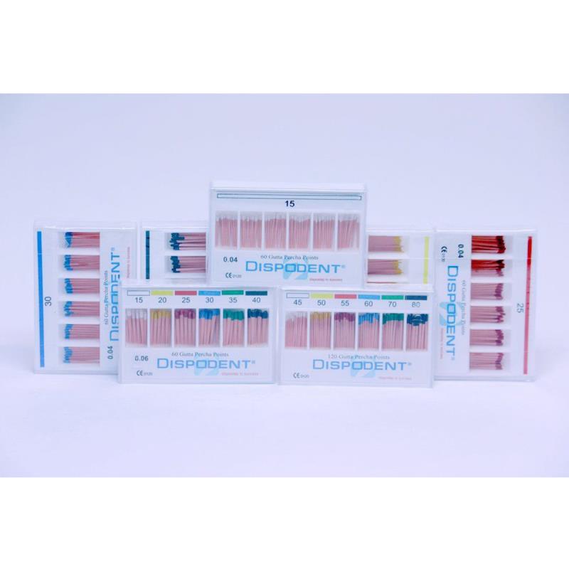 Изображение Штифты гуттаперчевые 04 №35 60шт Dispodent