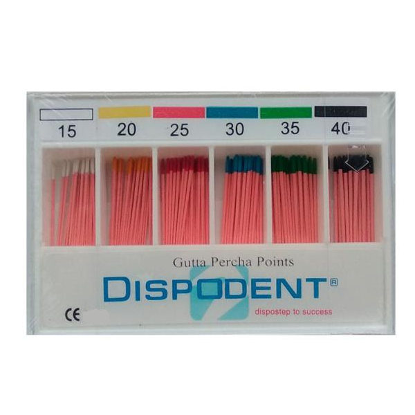 Изображение Штифты гуттаперчевые 06 №15-40 60шт Dispodent
