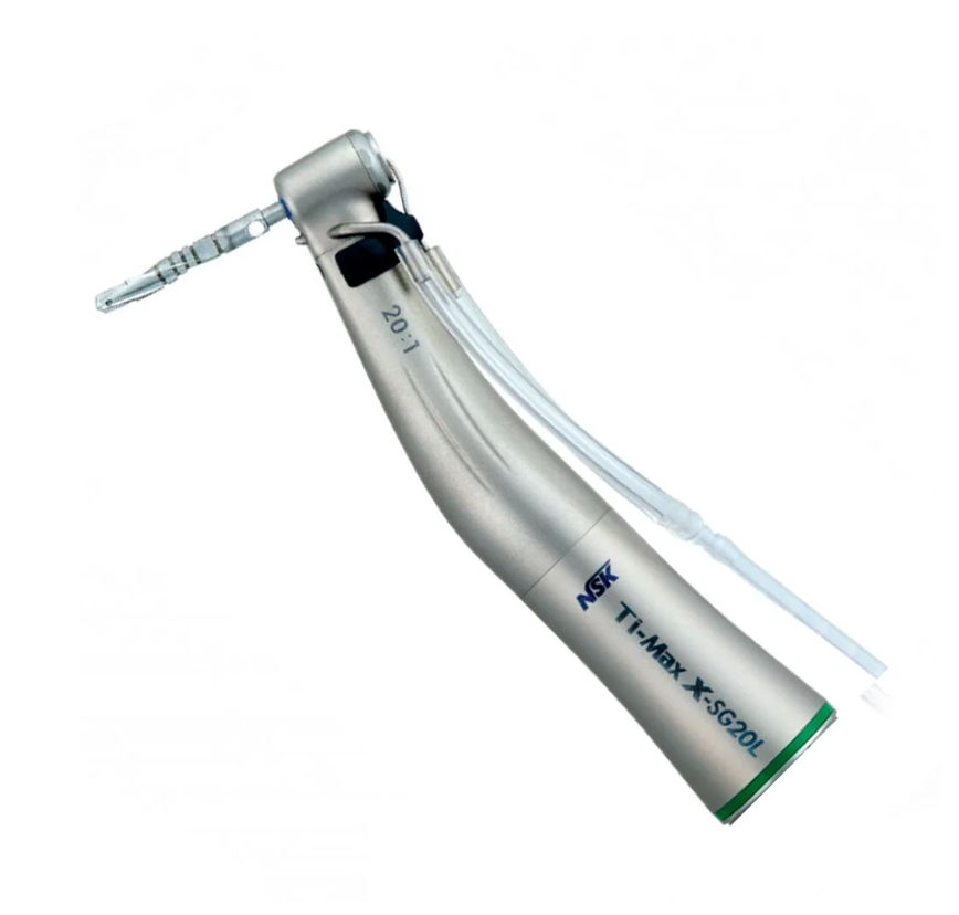 Изображение Наконечник угловой Ti-Max X-SG20L для хирургии и имплантологии, 20:1, с оптикой и охлаждением, 1шт