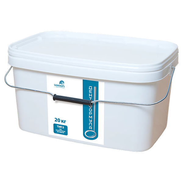 Изображение Гипс стоматологический Дентаформула-3 ведро 20кг