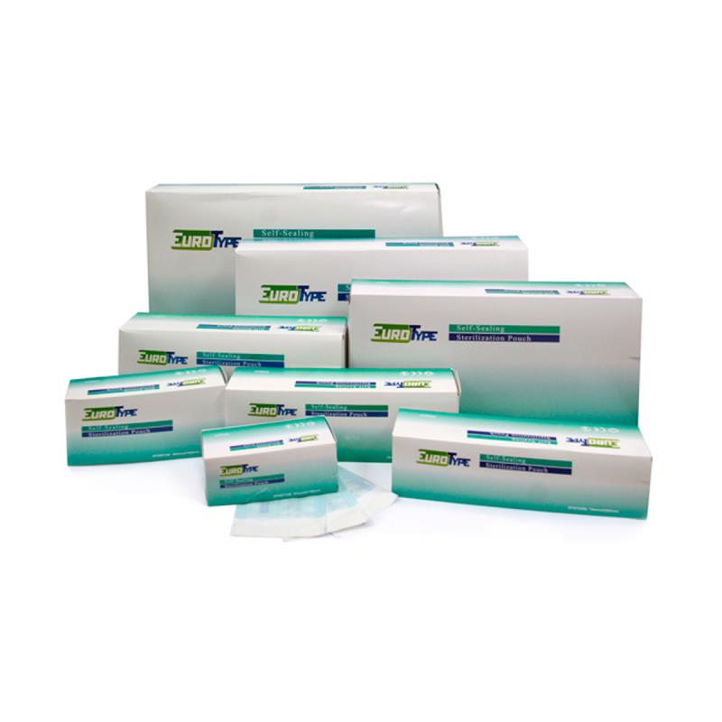 Изображение Пакет 57х130мм 200шт Euro type / Евротайп для паровой и газовой стерилизации самоклеящийся