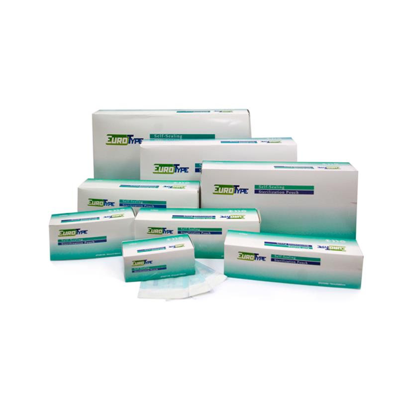Изображение Пакет 70х260мм 200шт Euro type / Евротайп для паровой и газовой стерилизации самоклеящийся