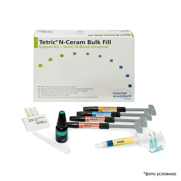 Изображение Тетрик Н Церам Набор/Tetric N-Ceram Bulk Fill System Kit/Tetric N-Bond Universal 1x3г