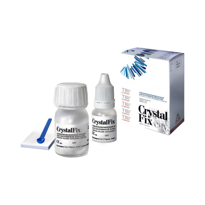 Изображение Crystal Fix цемент для постоянной фиксации, цвет А3, порошок  25гр + жидкость 20мл