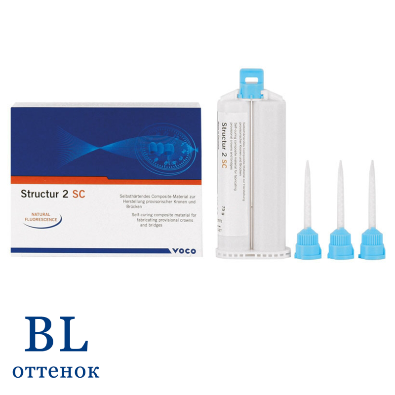 Изображение Структур 2 СЦ / Structur 2 SC - картридж, цвет BL (75 гр.) с канюлями тип 6 (1485)