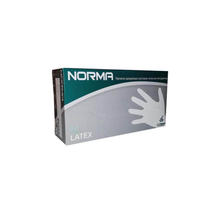 Изображение Перчатки NORMA латекс нестер неопудр текстур XS 50пар