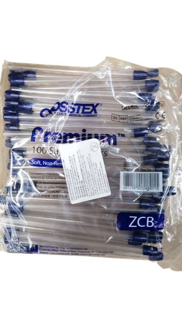 Изображение Комфорт плюс премиум / Comfort Plus Premium слюноотсосы одноразовые бесцветные 100шт Crosstex ZCB