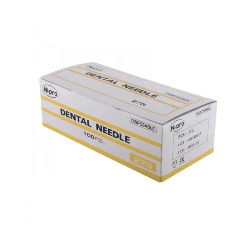 Изображение Иглы карпульные Ni-pro 27G 0,4мм х 38мм 1уп/100шт евро, Корея