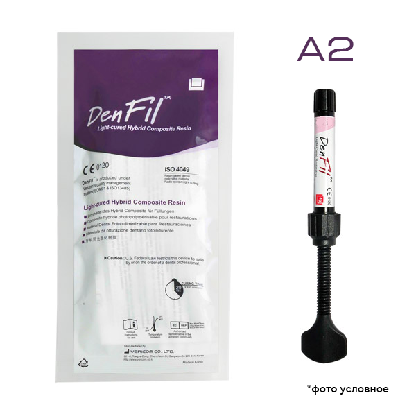Изображение Denfil Refill, цвет A2, композитный светоотверждаемый материал, 4гр