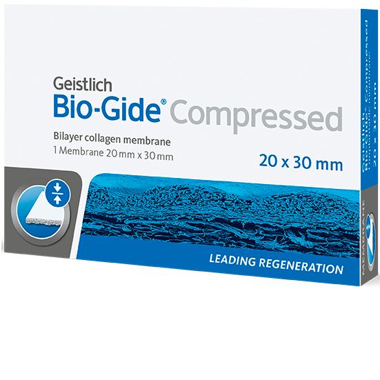 Изображение Bio-Gide мембрана резорбируемая свиная 20х30мм 0,3мм 1шт 58.049 (500372)