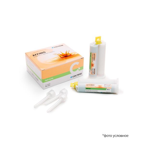 Изображение Аффинис / Affinis Light Body слепочная масса картридж 2х50 мл 12 миксер 6501