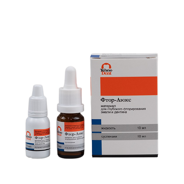 Изображение Фтор-Люкс материал для глубокого фторирования эмали и дентина, 10+10мл