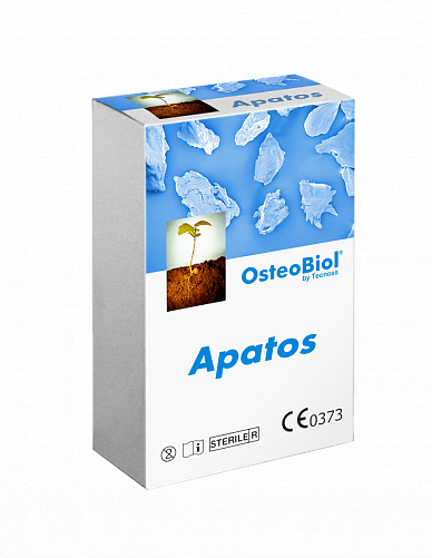 Изображение ОстеоБиол/OsteoBiol Apatos Mix 1000-2000 1г конский, гранулы из смеси губчатой и кортикальной кости без коллагена, размер гранул 1-2 мм.