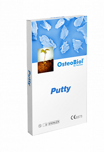 Изображение ОстеоБиол / OsteoBiol Putty в шприце с коллагеном 1,0 см3 гранулы<0,3 мм свиной OsteoBiol HPT61S