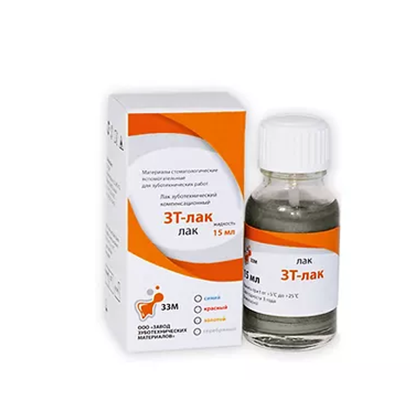 Изображение Лак ЗТ (зуботехнический) - серебряный, 15мл