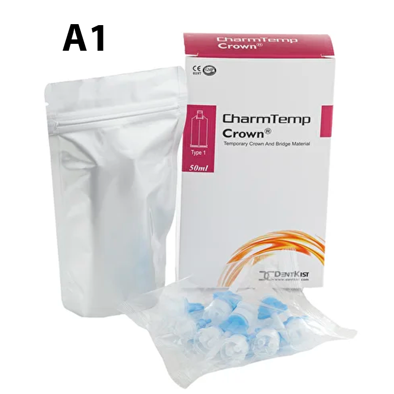 Изображение CharmTemp Crown / ЧамТемп Кроун цвет А1, 50мл,10 смес.наконечников, материал для изготовления временных коронок и мостов