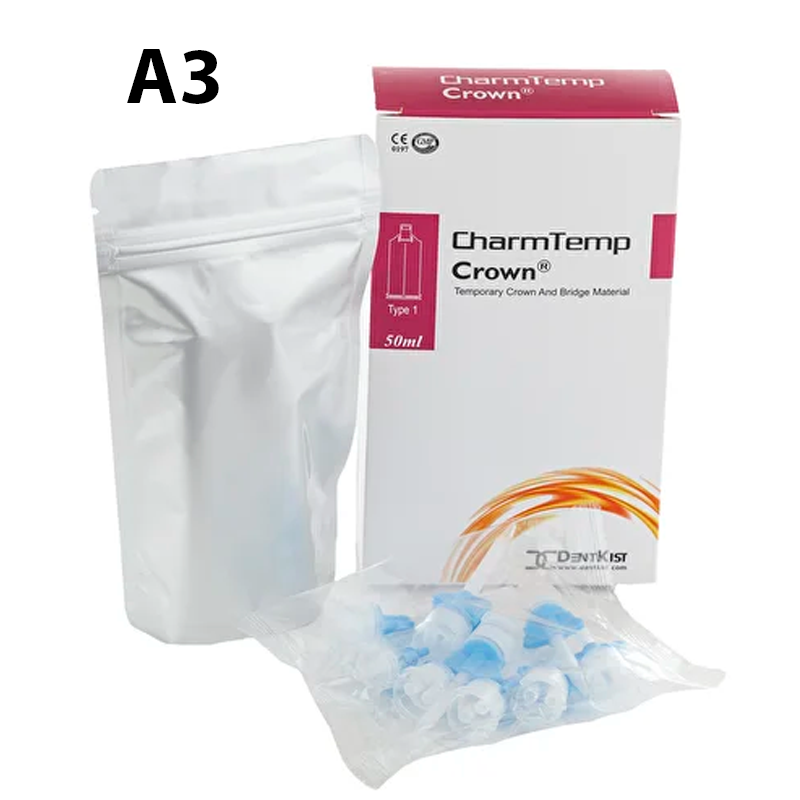 Изображение CharmTemp Crown / ЧамТемп Кроун цвет А3, 50мл,10 смес.наконечников, материал для изготовления временных коронок и мостов