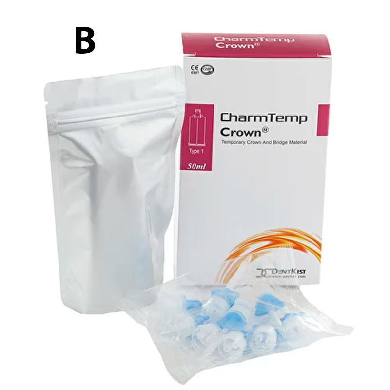 Изображение CharmTemp Crown / ЧамТемп Кроун, цвет B, 50мл,10 смес.наконечников, материал для изготовления временных коронок и мостов