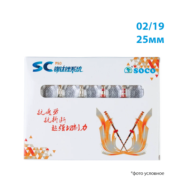 Изображение Файл Соко СК Про/Controlled memory SC Pro NiTi File System 02/19 L25мм 6шт