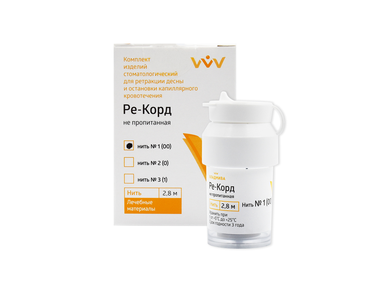 Изображение Ре-Корд Нить №1 (00), не пропитанная, 2,8м