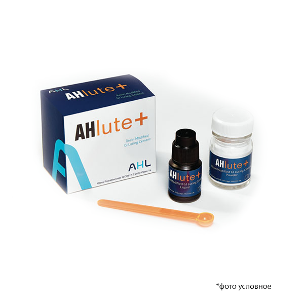Изображение АшЛют Плюс / AHlute+ цемент стеклоиономерный порошок 15 гр + жидкость 7 мл