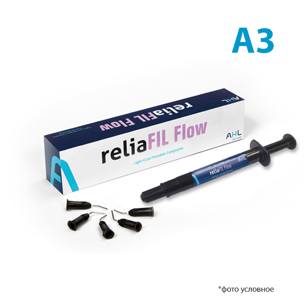 Изображение РелиаФил Флоу / ReliaFIL Flow шприц A3 2гр наконечники 5 шт Advanced Healthcare