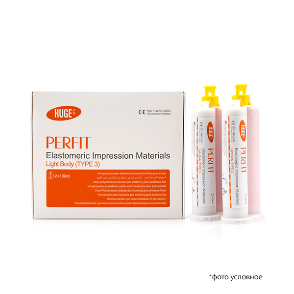 Изображение PERFIT Light Body А-силикон 2х50мл картриджи + насадки