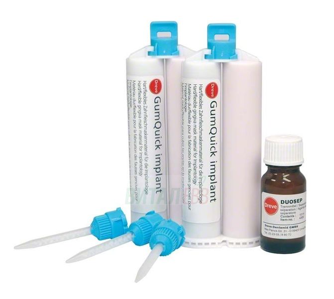 Изображение Gum-quick Set/десневая маска 2*50мл+12 канюль+10м