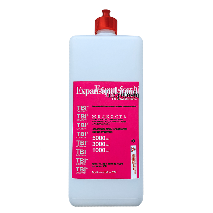 Изображение  Жидкость для замешивания Expansion Liquid паковочных масс CrownVest и ModelVest, 1 л, DFS 