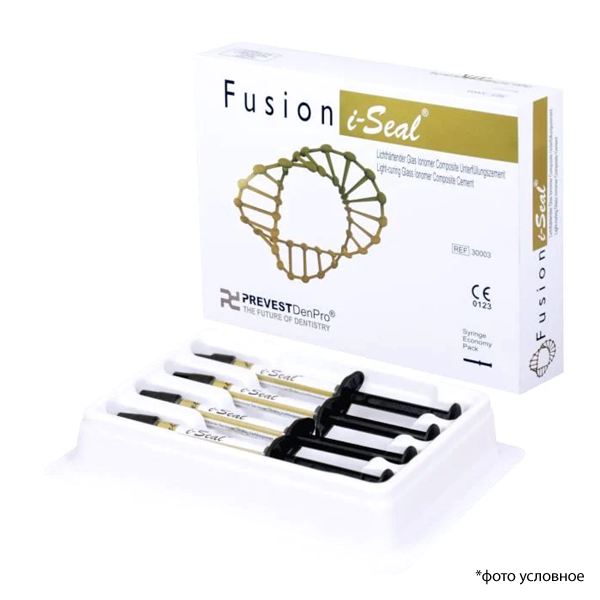 Изображение Fusion I-Seal, стеклоиономерный подкладочный цемент, шприцы, 4 штуки, 2г