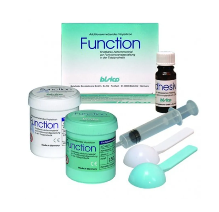 Изображение Bisico Function материал для формирования функциональных краев протеза с адгезивом, 300гр+10гр