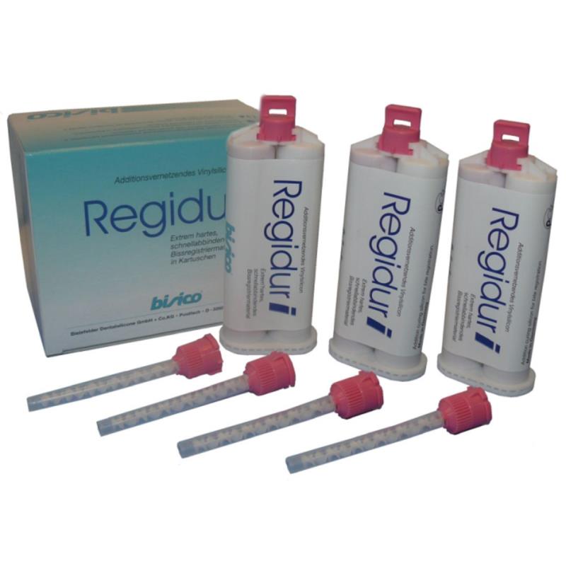 Изображение Bisico Regidur материал для регистрации прикуса, 3 картриджа по 50мл.+18 смесителей