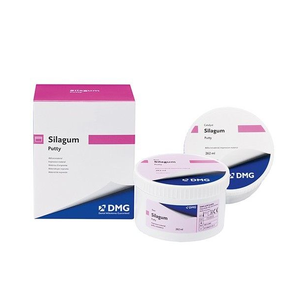 Изображение Silagum-Putty Standart материал а-силикон для слепков, 2х400гр