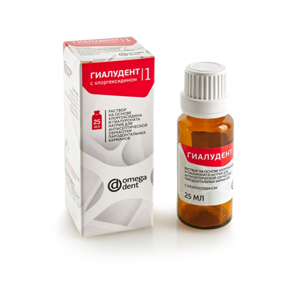 Изображение Гиалудент жидкость №1 хлоргексидин флакон 25мл