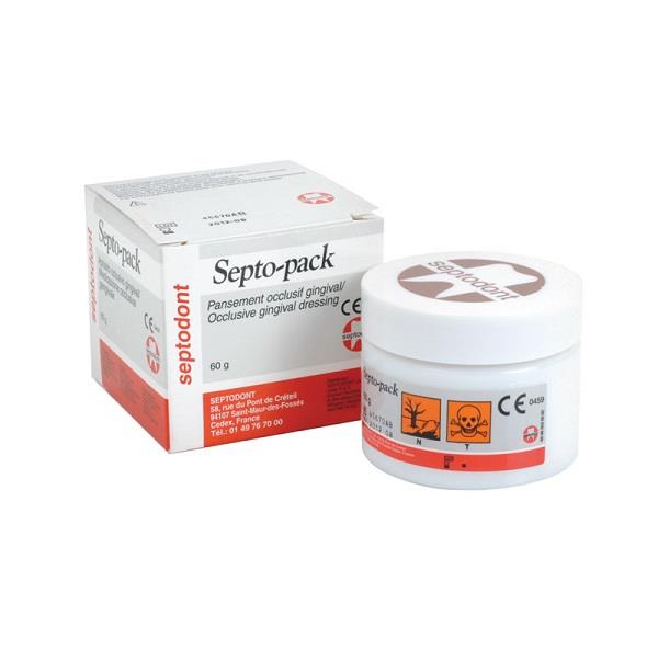 Изображение Септо-пак / Septo-pack, защитный компресс для десен, банка 60 гр, 1 шт